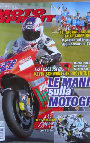 MOTOSPRINT n°47 2007 Kevin Schwantz prova Ducati Honda Kawa Suzuki Yamaha [P72]