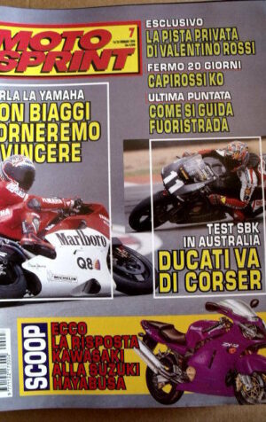 MOTOSPRINT n°7 1999 Kawasaki ZX-12 Triumph Tiger Derbi Predator LC   [P57]