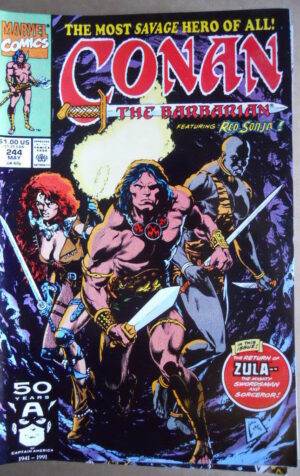 CONAN The Barbarian n°244 1991 Marvel Comics   [SA20]