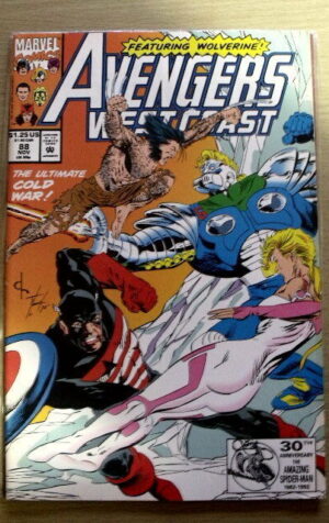 AVENGERS WEST COAST n°88 1992 Marvel Comics  [SA25]