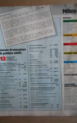 Tuttocittà MILANO anno 1981 senza copertina 160 pg Rarissimo unico su EBAY [C75]