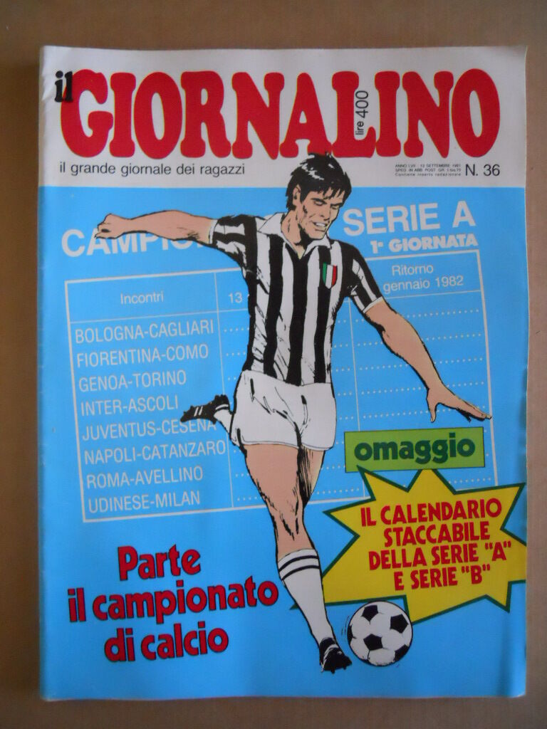 GIORNALINO 36 1981 Wanneka Larry Yuma + Calendario +inserto Roger Hodgson [G409A