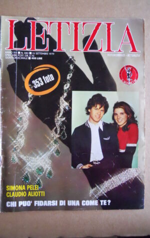 LETIZIA Fotoromanzo n°380 1979 Simona Pelei  ed. Lancio  [G578]