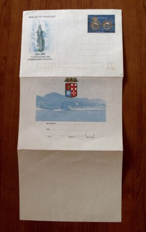 Biglietto Postale 1° centenario Sommergibili Italiani [AF26]
