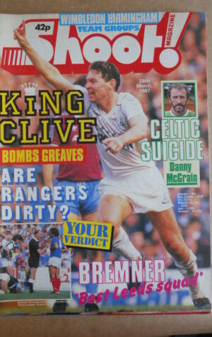 SHOOT Magazine 28-03-1987 Wimbledon Birmingham team groups  [P66]