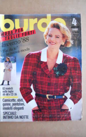 BURDA Taglie Forti  Inverno n°4 1988 con carta modelli  [C59]