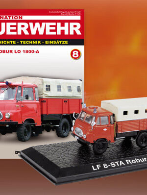 Camion Pompieri LF 8 STA ROBUR LO 1800-A  Feuerwehr Bomberos DIE CAST 1:72