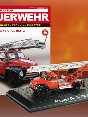 Modellino Vigili del Fuoco metallo MAGIRUS DL 18 Opel Blitz  DIE CAST 1:72 RARO!