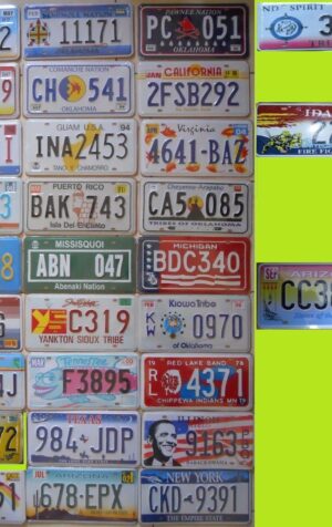 Lotto n°10 Targhe Americane a NOSTRA scelta 31x16 cm -Più basso EBAY