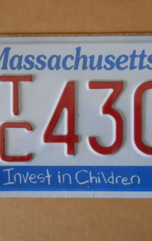 Targa Americana MASSACHUSETTS USA TC 43CI  31x16 cm -Più basso di EBAY