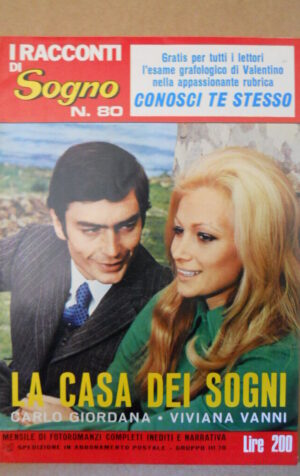 I RACCONTI DI SOGNO n°80 1972 Fotoromanzo Anni 70 - Carlo Giordana  [G581]