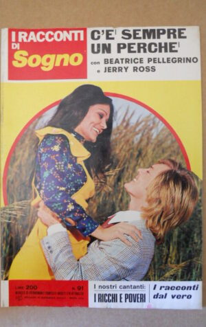 I Racconti di Sogno n°91 1973 Fotoromanzo Anni 70 - I Ricchi e Poveri  [G581]
