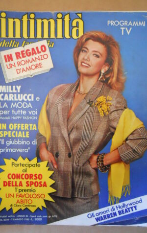 INITIMITA' n°2036 1985 Milly Carlucci - Warren Beatty   [G581]
