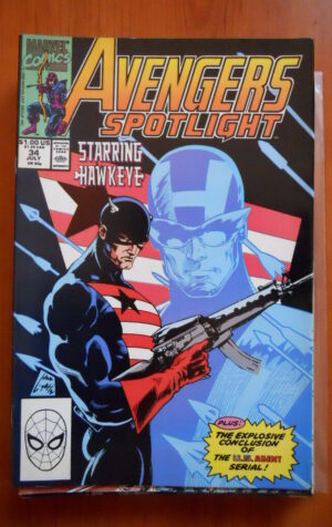 AVENGERS SPOTLIGHT #34 1990  Marvel Comics  [SA46]