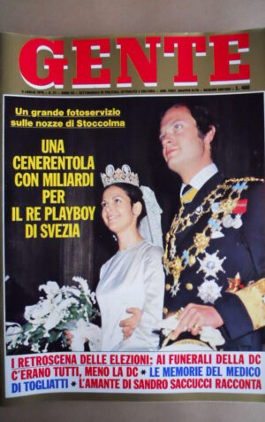 GENTE n°27 1976 Nozze di Stoccolma - Memorie del medico di Togliatti  [G685B]