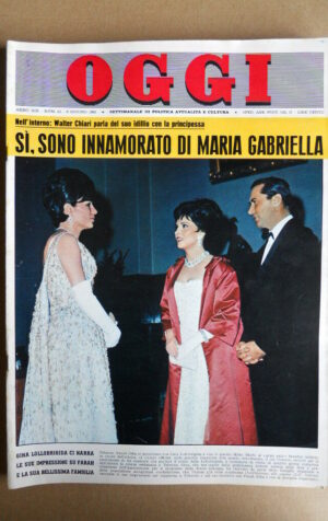 OGGI n°23 1963 Gina Lollobrigida Farah Diba Walter Chiari  [G749]