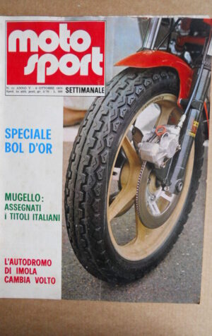 MOTO SPORT n°51 1975 [G320] Speciale Bol D'Or - Morte Giorgio Chiesa