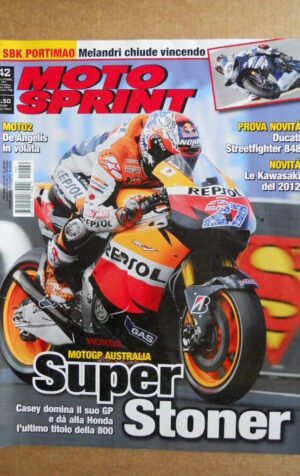 MOTOSPRINT n°42  2011 [Q75] Test Ducati Streetfighter 848