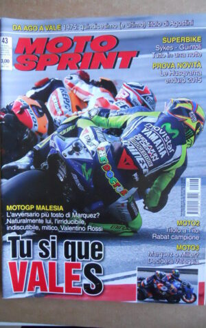 MOTOSPRINT n°43  2014 [Q76] Test Husqvarna Enduro 2015 - con inserto Agostini