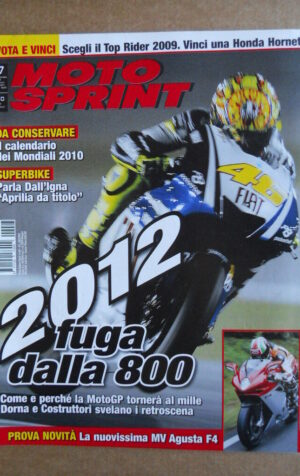 MOTOSPRINT n°47  2009 [Q76]  Test MV Agusta F4