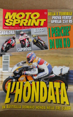 MOTOSPRINT n°13  1995 [Q75] Aprilia 250 RS