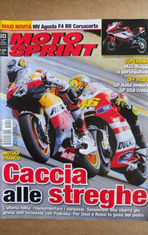 MOTOSPRINT n°20  2011 [Q75] Test MV Agusta F4 RR Corsacorta