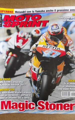 MOTOSPRINT n°30  2011 [Q75] MV F4 RR Corsacorta Kawasaki KX450F 2012