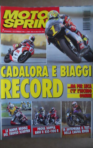 MOTOSPRINT n°7  1995   [Q79B]   Test DOPPIO BMW R 850 1100 R