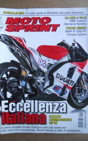 MOTOSPRINT n°7  2015 [Q79]  Test BMW R 1200 RT - INSERTO LAWSON