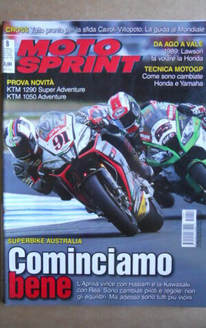 MOTOSPRINT n°8  2015 [Q79]  Test KTM 1290 SUPER KTM 1050 ADVENTURE