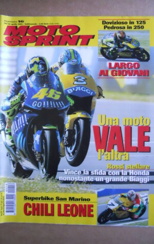 MOTOSPRINT n°16  2004 [Q77] TEST BMW F 650 SCARVER PIAGGIO LIBERTY 250