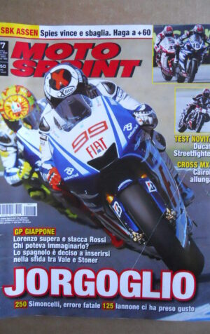 MOTOSPRINT n°17  2009 [Q77] Test DUCATI STREETFIGHTER