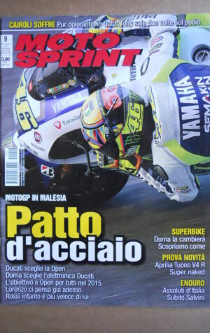 MOTOSPRINT n°9  2014 [Q77]  Test APRILIA TUONO V4 R