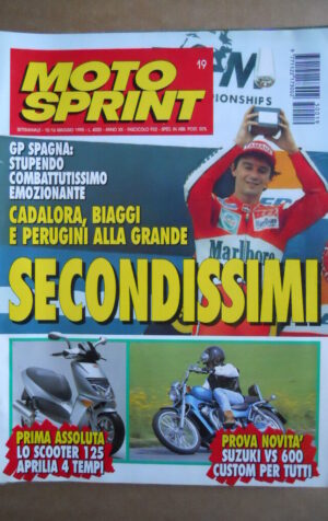 MOTOSPRINT n°19  1995 [Q78]  Test SUZUKI VS 600 - APRILIA SCOOTER 125