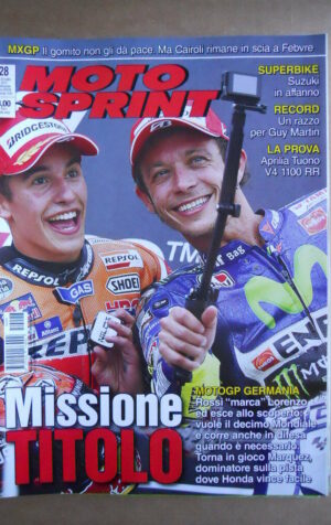 MOTOSPRINT n°28  2015 [Q78]  Test APRILIA TUONO V4 1100 RR