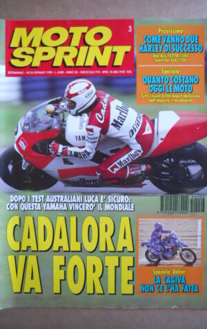MOTOSPRINT n°3  1995 [Q78]  Test HARLEY DAVIDSON XLH 1200 SPORTSTER