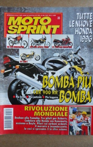 MOTOSPRINT n°35  1995 [Q78]   Test YAMAHA YZF 750 R