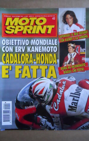 MOTOSPRINT n°42  1995 [Q78]  Test YAMAHA SZR 660 HARKEY DAVIDSON DYNA SUPER GILD