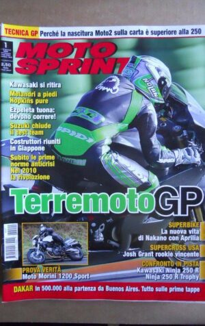 MOTOSPRINT n°1  2009   [Q79A] CONFRONTO KAWASAKI NINJA 250 R