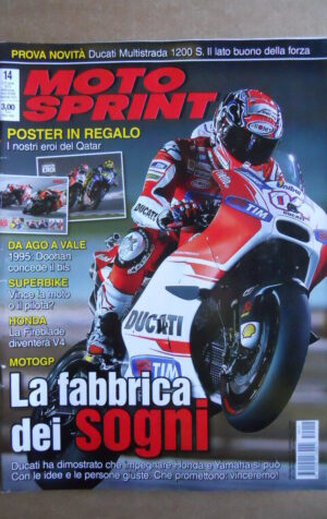 MOTOSPRINT n°14  2015 [Q79] CON DOPPIO POSTER VALENTINO ROSSI