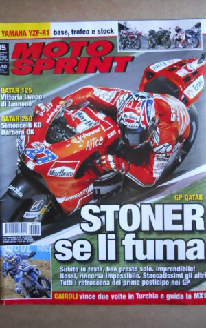 MOTOSPRINT n°15  2009   [Q79B] YAMAHA YZF-R1 - TONY CAIROLI