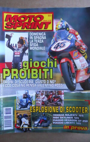 MOTOSPRINT n°18  1998   [Q79A] POSTER APRILIA