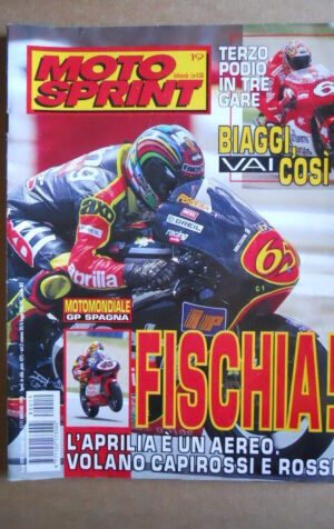 MOTOSPRINT n°19  1998   [Q79A] MAX BIAGGI -   Test YAMAHA XVS 650 DRAG