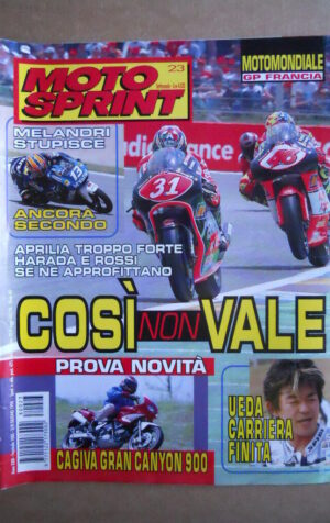 MOTOSPRINT n°23  1998   [Q79B]   Test NOVITA' CAGIVA GRAN CANYON 900