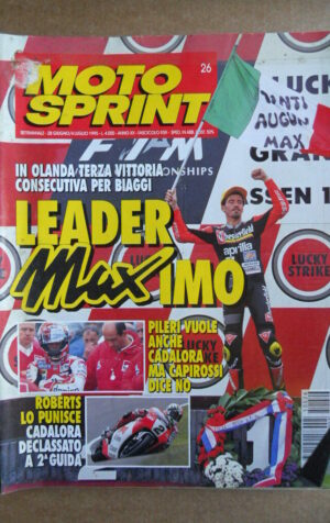 MOTOSPRINT n°26  1995   [Q79B] MAX BIAGGI LIDER MAXIMO