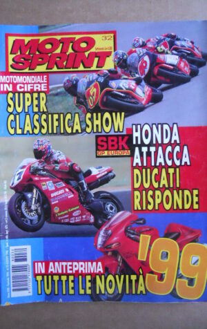MOTOSPRINT n°32  1998   [Q79B] TUTTE LE NOVITA DEL 1999