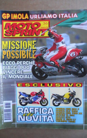MOTOSPRINT n°36  1998   [Q79A] NOVITA' HONDA CBR 600 F HONDA XLV 1000