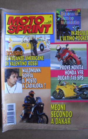MOTOSPRINT n°4  1998   [Q79B]  Test HINDA VFR DUCATI 748 SPS