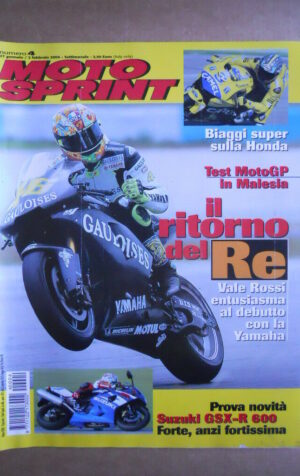 MOTOSPRINT n°4  2004   [Q79A]  Test SUZUKI GSX-R 600