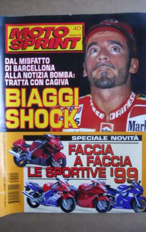 MOTOSPRINT n°40  1998   [Q79B] MAX BIAGGI - NOVITA MOTO 1999